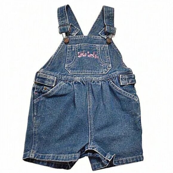 Little Levi's Blue Jean Shortalls Cotton Overalls 3T - Picture 1 of 5
